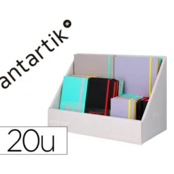 CUADERNO CON GOMILLA ANTARTIK NOTE TAPA DURA Y BLANDA BICOLOR A5/A6/A7 EXPOSITOR DE 20 UNIDADES SURTIDAS