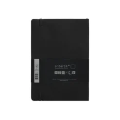 CUADERNO CON GOMILLA ANTARTIK NOTES TAPA BLANDA A5 HOJAS LISAS NEGRO 80 HOJAS 80 GR FSC