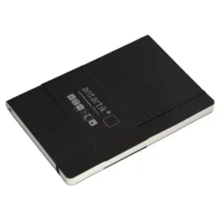 CUADERNO CON GOMILLA ANTARTIK NOTES TAPA BLANDA A5 HOJAS LISAS NEGRO 80 HOJAS 80 GR FSC