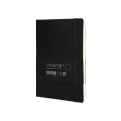 CUADERNO CON GOMILLA ANTARTIK NOTES TAPA BLANDA A5 HOJAS LISAS NEGRO 80 HOJAS 80 GR FSC