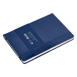 CUADERNO CON GOMILLA ANTARTIK NOTES TAPA DURA A5 HOJAS LISAS AZUL MARINO 100 HOJAS 80 GR FSC