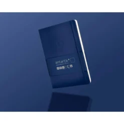 CUADERNO CON GOMILLA ANTARTIK NOTES TAPA DURA A5 HOJAS LISAS AZUL MARINO 100 HOJAS 80 GR FSC