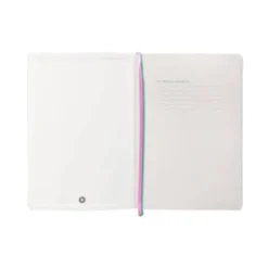 CUADERNO CON GOMILLA ANTARTIK NOTES TAPA BLANDA A5 HOJAS PUNTOS ROSA Y TURQUESA 80 HOJAS 80 GR FSC