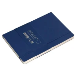 CUADERNO CON GOMILLA ANTARTIK NOTES TAPA BLANDA A5 HOJAS LISAS AZUL MARINO 80 HOJAS 80 GR FSC