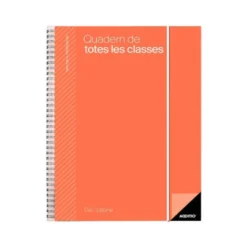 CUADERNO DE TODAS LAS CLASES PROFESORADO ADDITTIO 256 PAGINAS DIA PAGINA COLOR VERDE 170X240 MM CATALAN