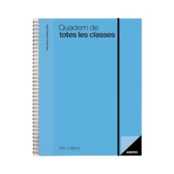 CUADERNO DE TODAS LAS CLASES PROFESORADO ADDITTIO 256 PAGINAS DIA PAGINA COLOR VERDE 170X240 MM CATALAN