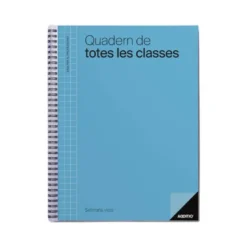 CUADERNO DE TODAS LAS CLASES PROFESORADO ADDITTIO 136 PAGINAS SEMANA VISTA COLOR AZUL 225X310 MM CATALAN
