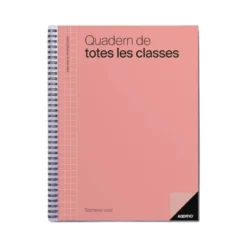 CUADERNO DE TODAS LAS CLASES PROFESORADO ADDITTIO 136 PAGINAS SEMANA VISTA COLOR AZUL 225X310 MM CATALAN