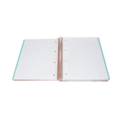 CUADERNO ESPIRAL ANTARTIK MICRO A4 TAPA FOAM 120H 90GR CUADRO 5MM 5 BANDAS 4 TALADROS COLOR CORAL