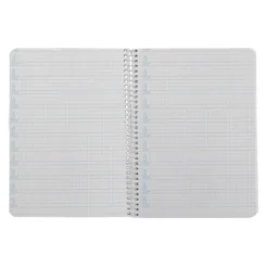 CUADERNO ESPIRAL LIDERPAPEL DI N A5 PAUTAGUIA TAPA DURA 80H 90 GR CUADRO PAUTADO 4MM COLOR VERDE