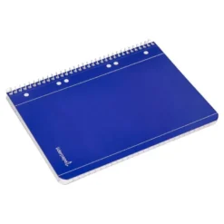 Cuaderno espiral Liderpapel Din A5 micro serie azul tapa blanda 80h 75 gr horizontal 6 taladros azul