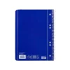 Cuaderno espiral Liderpapel Din A5 micro serie azul tapa blanda 80h 75 gr cuadro5mm 6 taladros azul