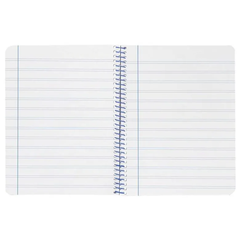 CUADERNO ESPIRAL LIDERPAPEL A4 WONDER TAPA PLASTICO 80H 90GR PAUTA ESTRECHA 2,5MM CON MARGEN COLOR AMARILLO