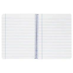 CUADERNO ESPIRAL LIDERPAPEL A4 WONDER TAPA PLASTICO 80H 90GR PAUTA ANCHA 3,5MM CON MARGEN COLOR ROJO