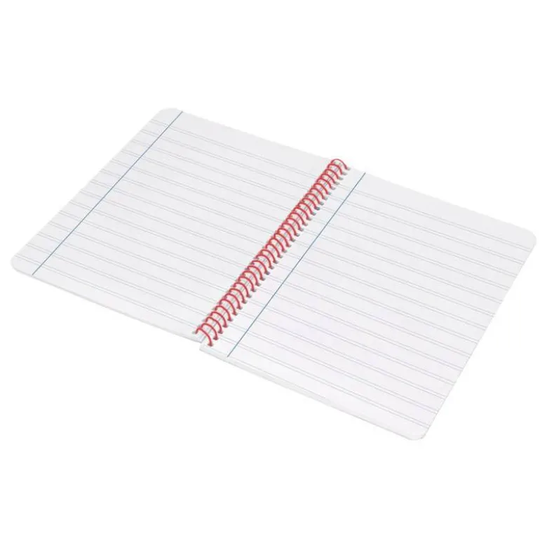 CUADERNO ESPIRAL LIDERPAPEL A4 WONDER TAPA PLASTICO 80H 90GR PAUTA ESTRECHA 2,5MM CON MARGEN COLOR NARANJA
