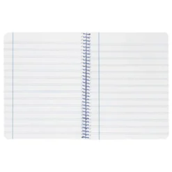 CUADERNO ESPIRAL LIDERPAPEL A4 WONDER TAPA PLASTICO 80H 90GR PAUTA ESTRECHA 2,5MM CON MARGEN COLOR ROJO