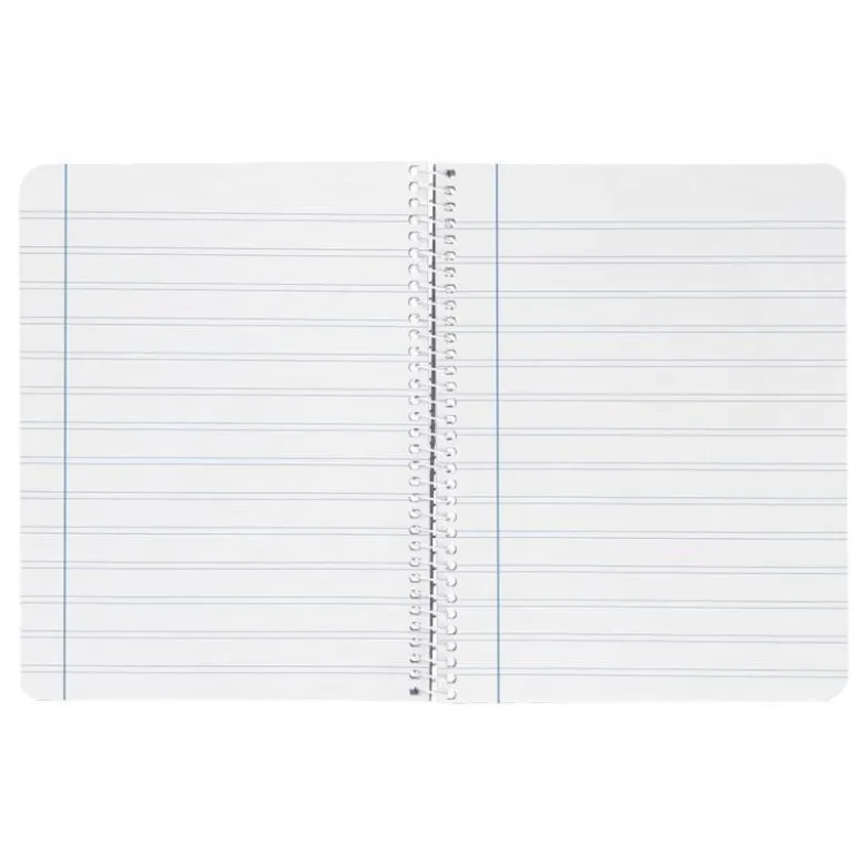 CUADERNO ESPIRAL LIDERPAPEL DIN A4 WITTY TAPA DURA 80H 90GR PAUTA 2,5MM CON MARGEN COLOR AZUL OSCURO