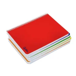CUADERNO ESPIRAL LIDERPAPEL DIN A4 SMART TAPA BLANDA 80H 75GR CUADRO 4 MM CON MARGEN PACK 5+1 COLORES SURTIDOS