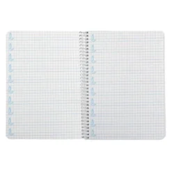 CUADERNO ESPIRAL LIDERPAPEL DI N A5 PAUTAGUIA TAPA DURA 80H 90 GR CUADRO PAUTADO 5MM COLOR ROJO