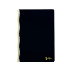 CUADERNO ESPIRAL LIDERPAPEL DIN A4 SMART TAPA BLANDA 80H 75GR RAYADO HORIZONTAL CON MARGEN COLOR NEGRO