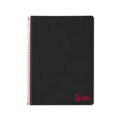 CUADERNO ESPIRAL LIDERPAPEL A4 WONDER TAPA PLASTICO 80H 90GR PAUTA ANCHA 3,5MM CON MARGEN COLOR NEGRO