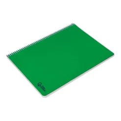 CUADERNO ESPIRAL LIDERPAPEL DIN A4 SMART TAPA BLANDA 80H 75GR PAUTA 3,5MM CON MARGEN COLOR VERDE
