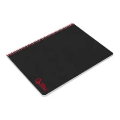 CUADERNO ESPIRAL LIDERPAPEL A4 WONDER TAPA PLASTICO 80H 90GR PAUTA ESTRECHA 2,5MM CON MARGEN COLOR NEGRO