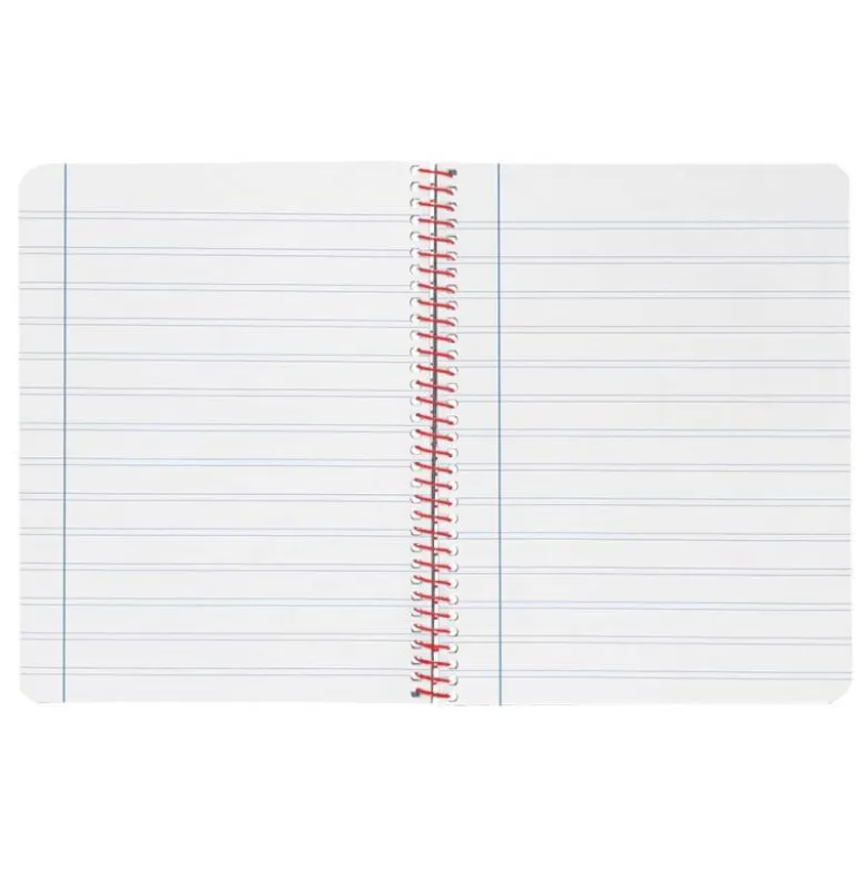CUADERNO ESPIRAL LIDERPAPEL A4 WONDER TAPA PLASTICO 80H 90GR PAUTA ESTRECHA 2,5MM CON MARGEN COLOR NEGRO