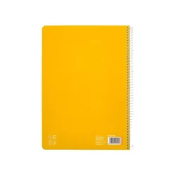 CUADERNO ESPIRAL LIDERPAPEL DI N A4 PAUTAGUIA TAPA BLANDA 80H 75 GR CUADRO PAUTADO 5MM COLOR AMARILLO