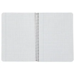 CUADERNO ESPIRAL LIDERPAPEL DIN A5 WITTY TAPA DURA 80H 90GR CUADRO 4MM CON MARGEN COLOR NEGRO