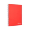 CUADERNO ESPIRAL LIDERPAPEL DIN A5 WITTY TAPA DURA 80H 90GR CUADRO 6MM CON MARGEN COLORES SURTIDOS