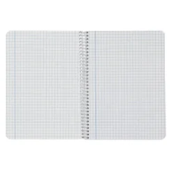 CUADERNO ESPIRAL LIDERPAPEL DIN A5 WITTY TAPA DURA 80H 90GR CUADRO 6MM CON MARGEN COLORES SURTIDOS
