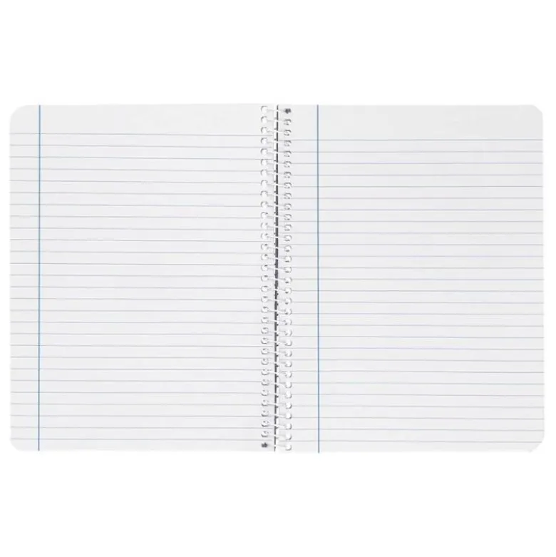 CUADERNO ESPIRAL LIDERPAPEL DIN A4 WITTY TAPA DURA 80H 90GR RAYADO HORIZONTAL 8MM CON MARGEN COLORES SURTIDOS
