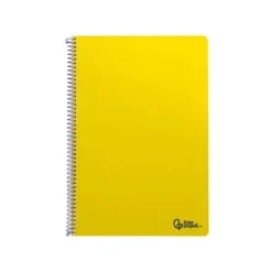CUADERNO ESPIRAL LIDERPAPEL DIN A4 SMART TAPA BLANDA 80H 75GR PAUTA 2,5MM CON MARGEN COLOR AMARILLO