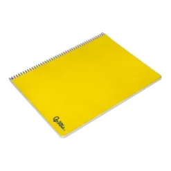 CUADERNO ESPIRAL LIDERPAPEL DIN A4 SMART TAPA BLANDA 80H 75GR PAUTA 2,5MM CON MARGEN COLOR AMARILLO