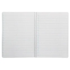 CUADERNO ESPIRAL LIDERPAPEL DIN A4 PAUTAGUIA TAPA DURA 80H 90 GR CUADRO PAUTADO 4MM COLOR ROJO