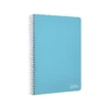 CUADERNO ESPIRAL LIDERPAPEL DIN A4 WITTY TAPA DURA 80H 90GR CUADRO 3MM CON MARGEN COLORES SURTIDOS