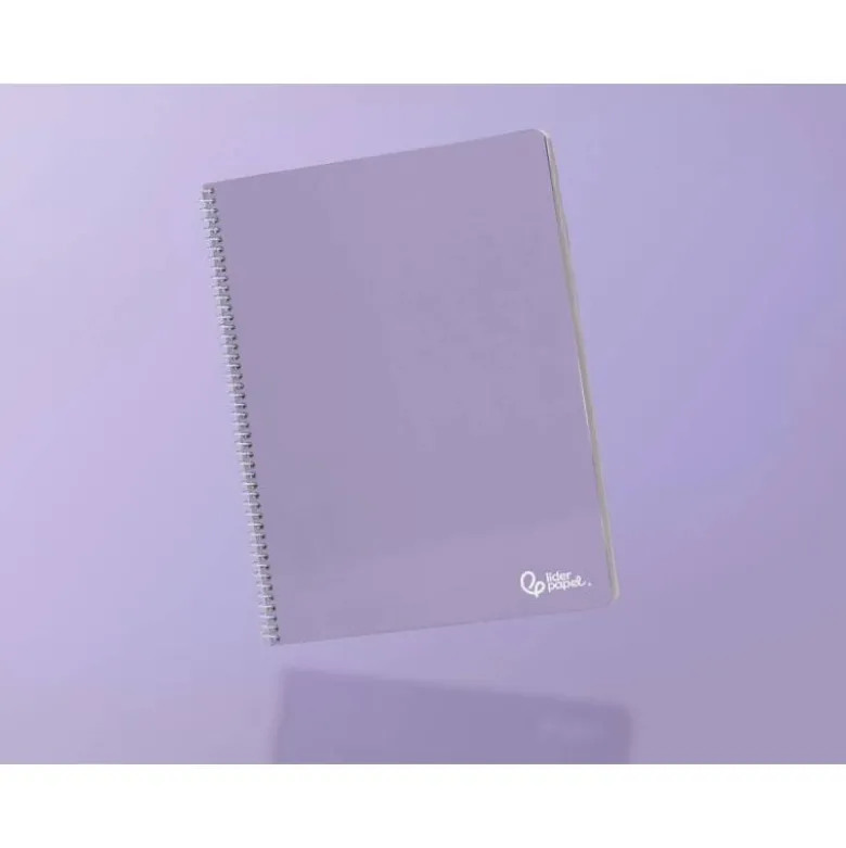 CUADERNO ESPIRAL LIDERPAPEL DIN A4 SMART TAPA BLANDA 80H 75GR PAUTA 3,5MM CON MARGEN COLORES SURTIDOS