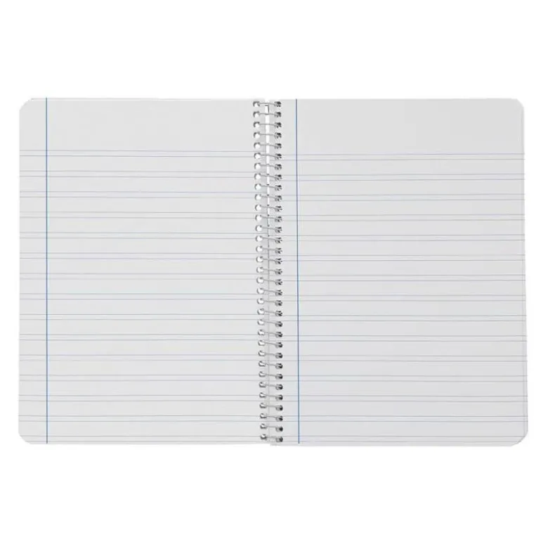 CUADERNO ESPIRAL LIDERPAPEL DIN A4 SMART TAPA BLANDA 80H 75GR PAUTA 3,5MM CON MARGEN COLORES SURTIDOS
