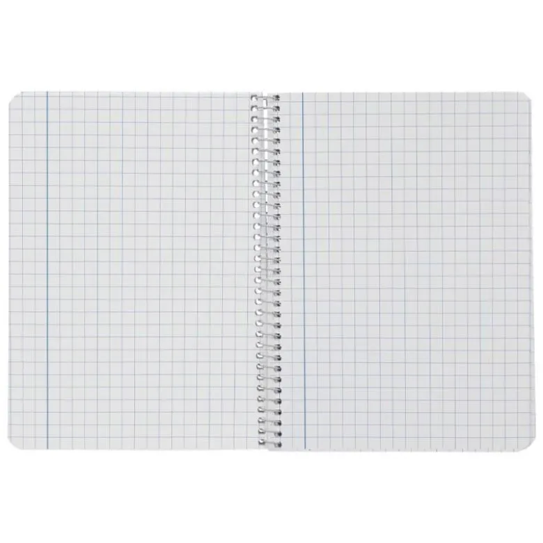 CUADERNO ESPIRAL LIDERPAPEL DIN A5 WITTY TAPA DURA 80H 90GR CUADRO 8MM CON MARGEN COLORES SURTIDOS