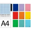 CUADERNO ESPIRAL LIDERPAPEL DIN A4 SMART TAPA BLANDA 80H 75GR MILIMETRADO 2MM COLORES SURTIDOS