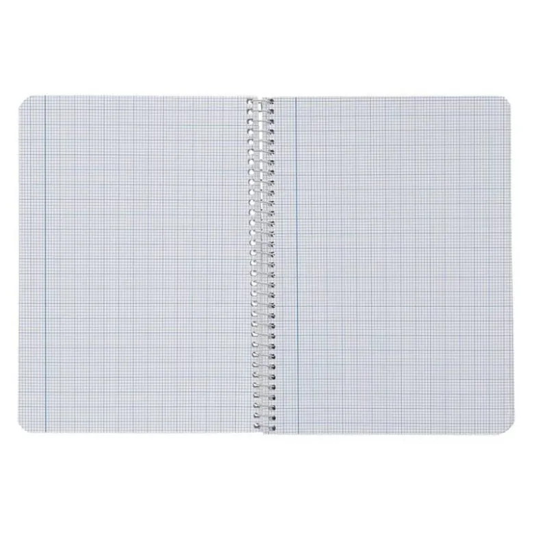 CUADERNO ESPIRAL LIDERPAPEL DIN A4 SMART TAPA BLANDA 80H 75GR MILIMETRADO 2MM COLORES SURTIDOS