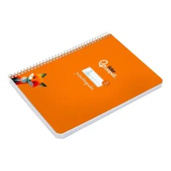 CUADERNO ESPIRAL LIDERPAPEL DI N A5 PAUTAGUIA TAPA DURA 80H 90 GR CUADRO PAUTADO 5MM COLOR NARANJA