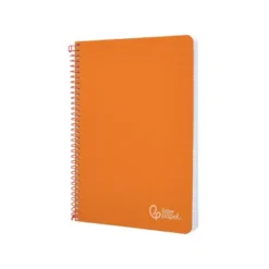 CUADERNO ESPIRAL LIDERPAPEL DIN A4 WITTY TAPA DURA 80H 90GR PAUTA 2,5MM CON MARGEN COLOR NARANJA