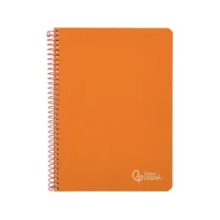 CUADERNO ESPIRAL LIDERPAPEL DIN A4 WITTY TAPA DURA 80H 90GR PAUTA 2,5MM CON MARGEN COLOR NARANJA