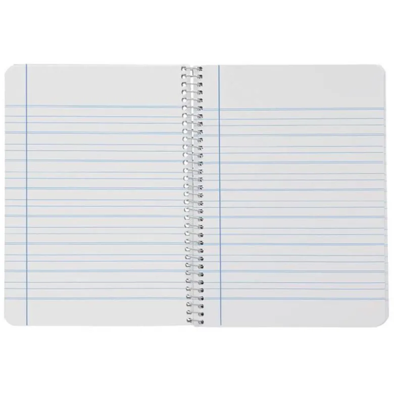 CUADERNO ESPIRAL LIDERPAPEL DIN A5 SMART TAPA BLANDA 80H 75GR RAYADO MONTESSORI 3,5MM COLORES SURTIDOS