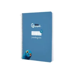 CUADERNO ESPIRAL LIDERPAPEL DI N A5 PAUTAGUIA TAPA BLANDA 40H 75 GR CUADRO PAUTADO 2,5MM COLOR AZUL