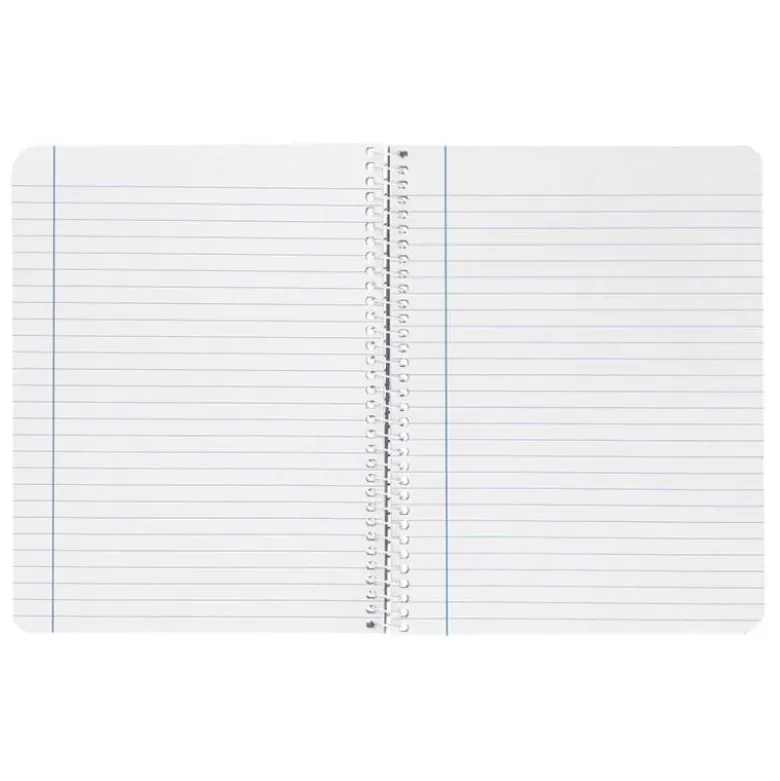 CUADERNO ESPIRAL LIDERPAPEL DIN A4 WITTY TAPA DURA 80H 90GR RAYADO HORIZONTAL CON MARGEN COLOR AZUL OSCURO