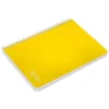 CUADERNO ESPIRAL LIDERPAPEL DIN A4 WITTY TAPA DURA 80H 90GR RAYADO HORIZONTAL CON MARGEN COLOR AMARILLO