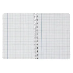 CUADERNO ESPIRAL LIDERPAPEL DIN A4 SMART TAPA BLANDA 80H 75GR CUADRO 8 MM CON MARGEN COLORES SURTIDOS